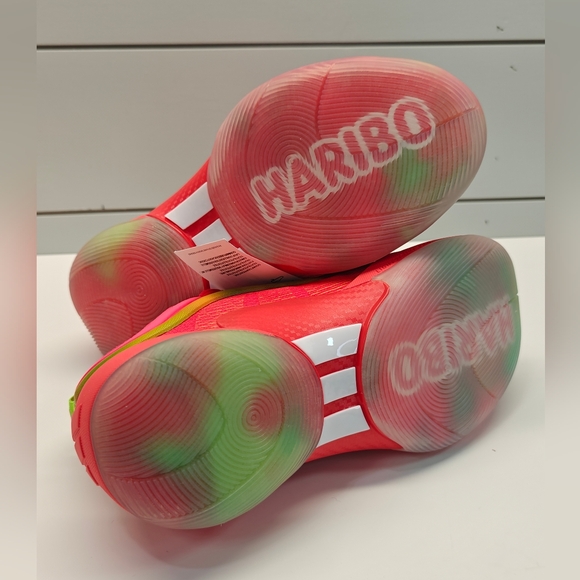 5Y Adidas Haribo Gummy Bears D.O.N. Issue 6 SMU Lucid Red Basketball Sneakers - Picture 9 of 11